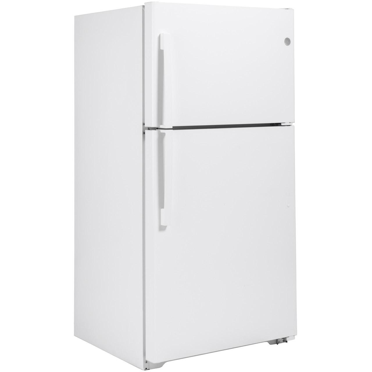  GE 33-inch, 21.9 cu. ft. Top Freezer Refrigerator with edge-to-edge glass shelves GTE22JTNRWW IMAGE 6