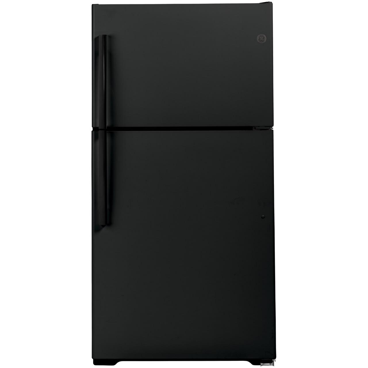  GE 33-inch, 21.9 cu. ft. Top Freezer Refrigerator with icemaker GIE22JTNRBB IMAGE 1