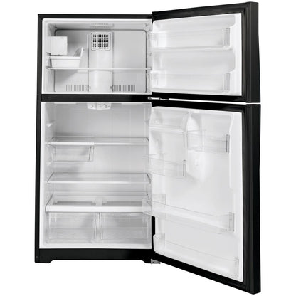  GE 33-inch, 21.9 cu. ft. Top Freezer Refrigerator with icemaker GIE22JTNRBB IMAGE 2