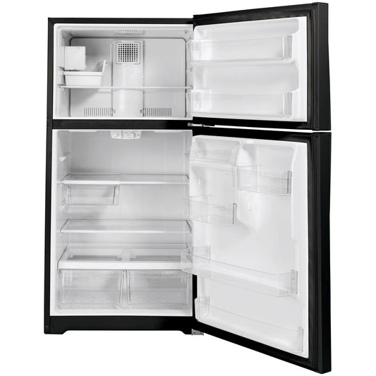  GE 33-inch, 21.9 cu. ft. Top Freezer Refrigerator with icemaker GIE22JTNRBB IMAGE 2