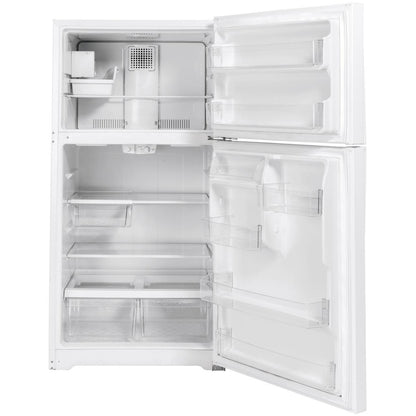  GE 33-inch, 21.9 cu. ft. Top Freezer Refrigerator with icemaker GIE22JTNRWW IMAGE 2