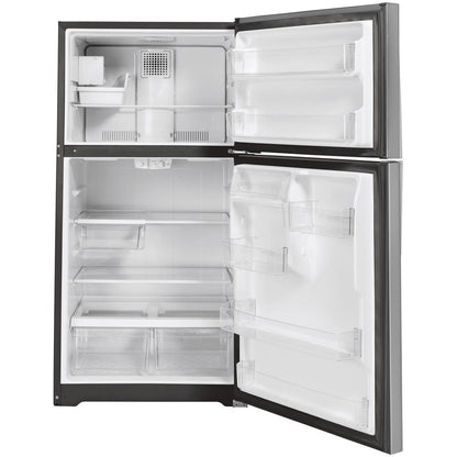  GE 33-inch, 21.9 cu. ft. Top Freezer Refrigerator with icemaker GIE22JSNRSS IMAGE 2
