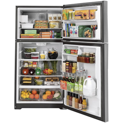  GE 33-inch, 21.9 cu. ft. Top Freezer Refrigerator with icemaker GIE22JSNRSS IMAGE 3