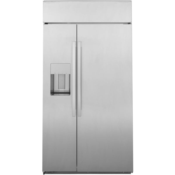 GE Profile 48-inch, 28.7 cu. ft. Side-by-Side Refrigerator with Dispenser PSB48YSNSS