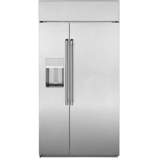  Café 42-inch, 24.5 cu. ft. Side-by-Side Refrigerator with Dispenser CSB42YP2NS1 IMAGE 1