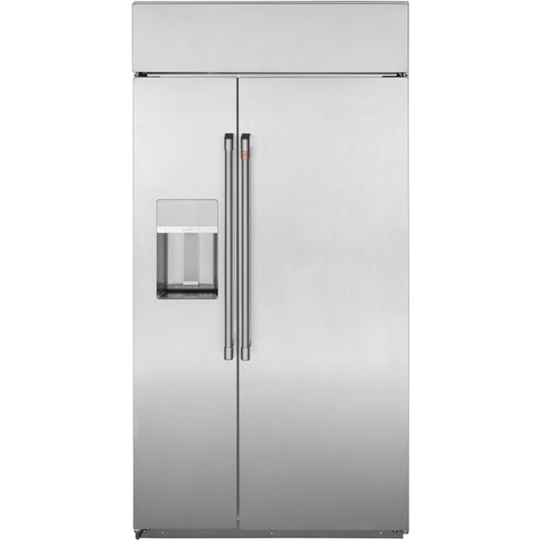 Café 42-inch, 24.5 cu. ft. Side-by-Side Refrigerator with Dispenser CSB42YP2NS1
