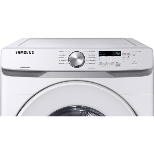  Samsung 7.5 cu.ft. Electric Dryer with Smart Care DVE45T6000W/A3 IMAGE 2