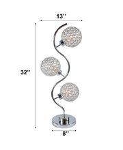 Crystal 3 Globe Table Lamp