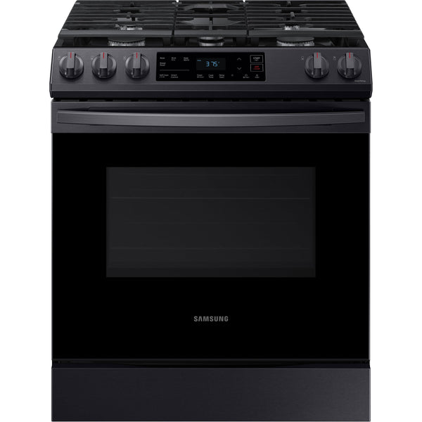 Samsung 30-inch Slide-in Gas Range with Wi-Fi Connect NX60T8111SG/AA
