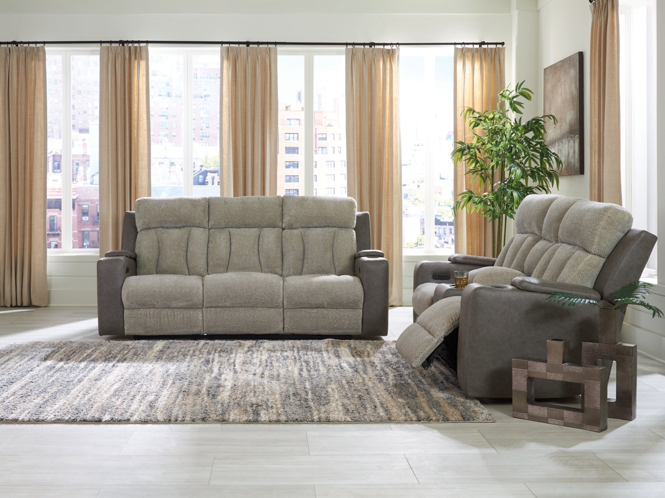 WhipLash Sofa and Loveseat