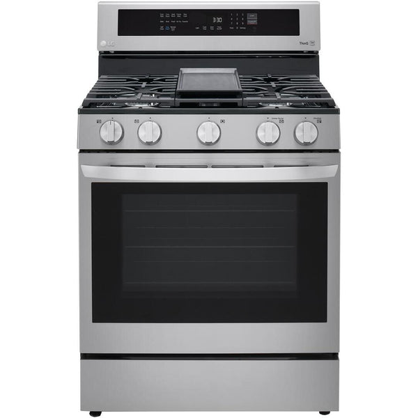 LG 30-inch Freestanding Gas Range with True Convection Technology LRGL5825F