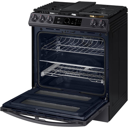 Samsung 30-inch Slide-In Dual Fuel Range with Wi-Fi Connectivity NY63T8751SG/AA IMAGE 6