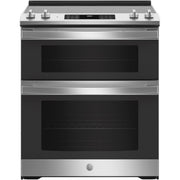  GE 30-inch Slide-in Electric Range with True European Convection Technology JSS86SPSS IMAGE 1