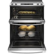  GE 30-inch Slide-in Electric Range with True European Convection Technology JSS86SPSS IMAGE 3