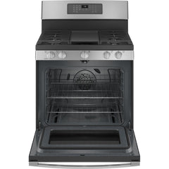 GE 30-inch Freestanding Gas Range with Convection Technology JGB735SPSS IMAGE 2