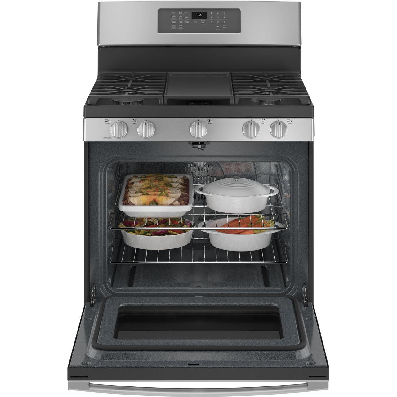 GE 30-inch Freestanding Gas Range with Convection Technology JGB735SPSS IMAGE 3