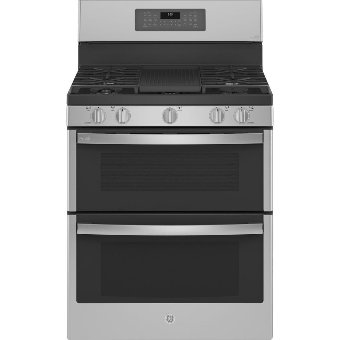 GE Profile 30-inch Freestanding Gas Range with True European Convection Technology PGB965YPFS IMAGE 1