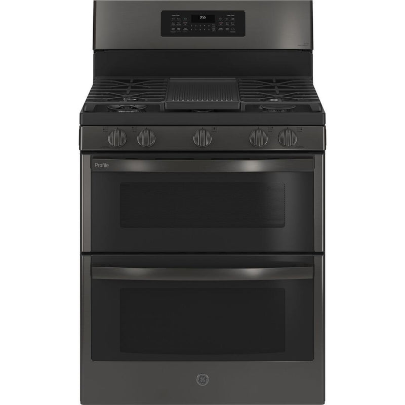 GE Profile 30-inch Freestanding Electric Range with True European Convection Technology PGB965BPTS