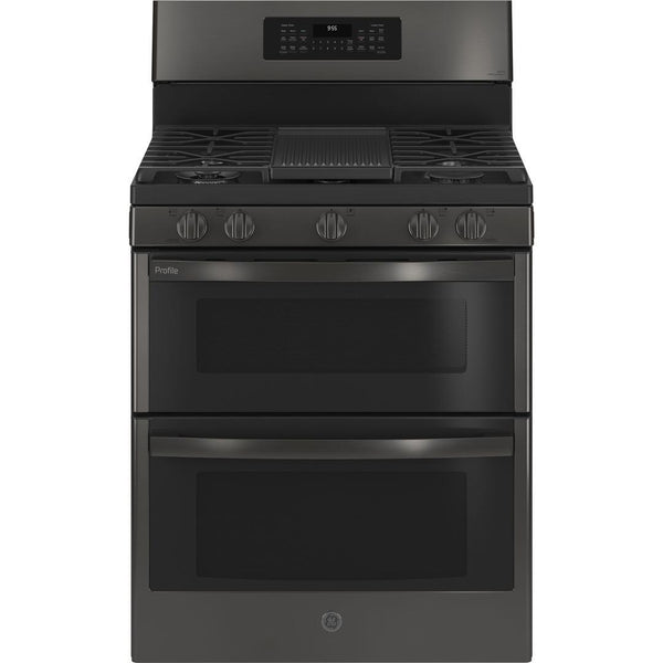 GE Profile 30-inch Freestanding Electric Range with True European Convection Technology PGB965BPTS