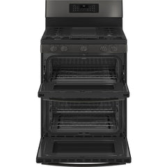GE Profile 30-inch Freestanding Electric Range with True European Convection Technology PGB965BPTS IMAGE 2