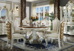 Mesa de comedor redonda Picardy de 62" de diámetro