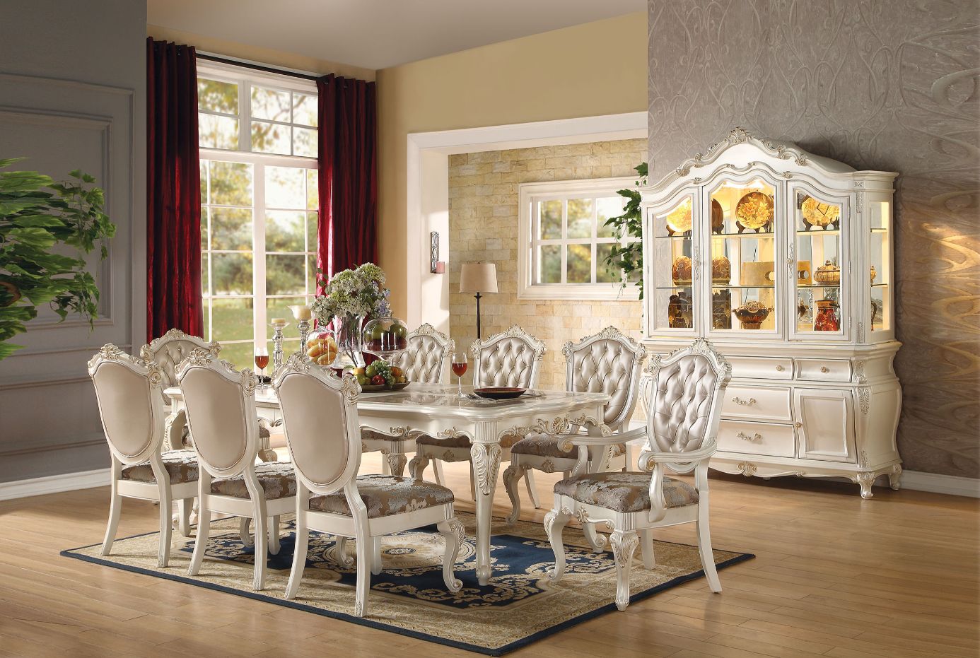 Mesa de comedor extensible rectangular Chantelle