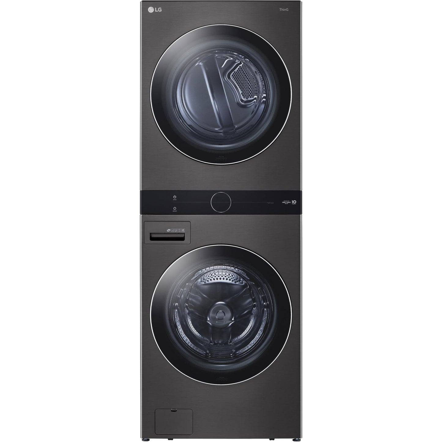  LG Stacked Washer/Dryer Electric Laundry Center with TurboWash™ 360 Technology WKEX200HBA IMAGE 1