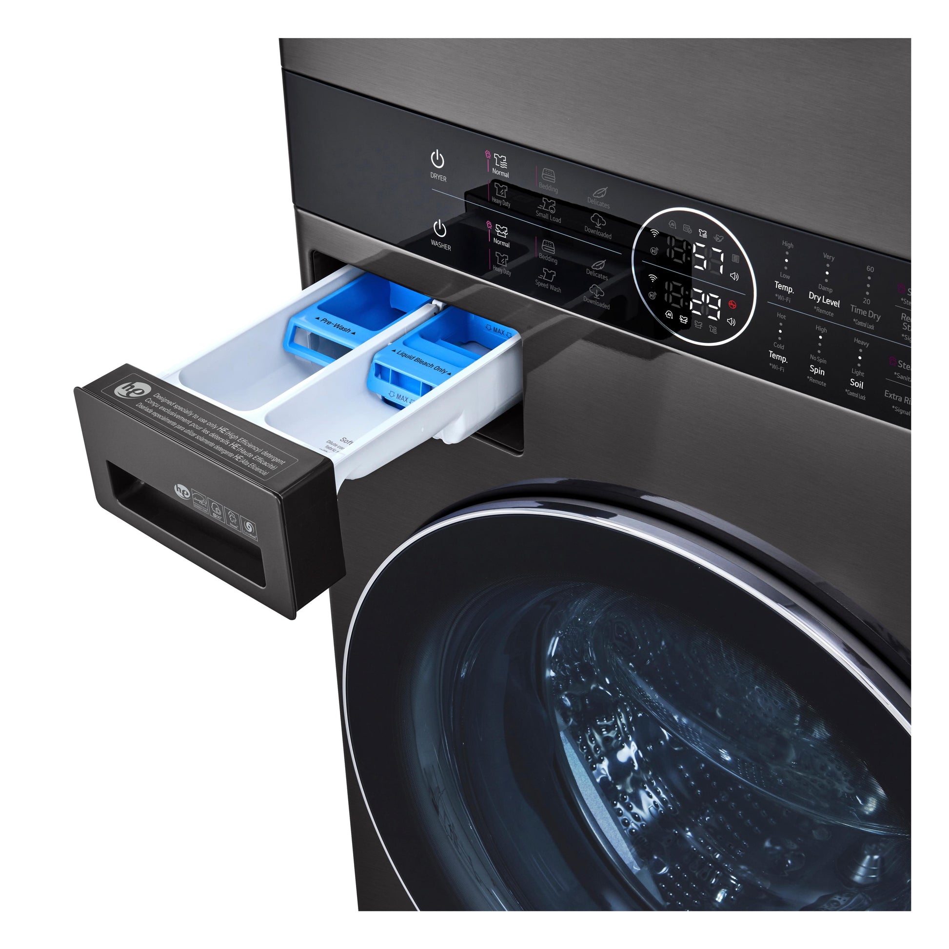  LG Stacked Washer/Dryer Electric Laundry Center with TurboWash™ 360 Technology WKEX200HBA IMAGE 6
