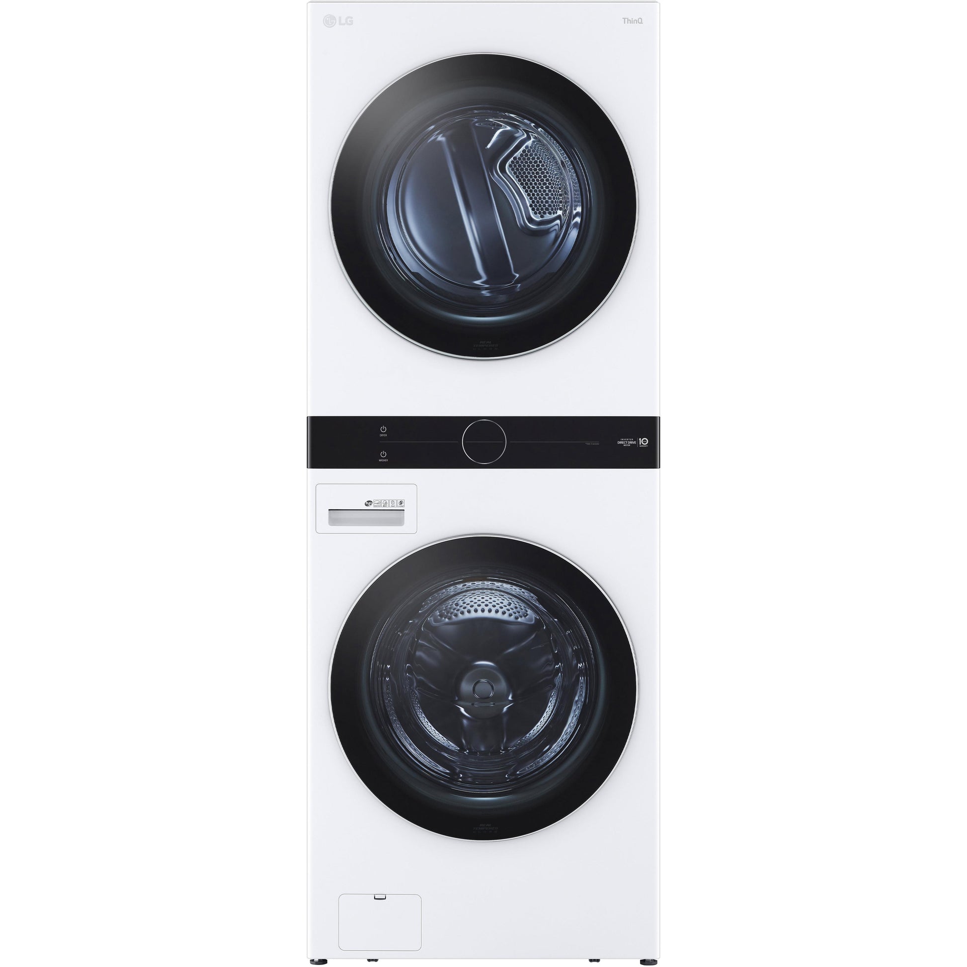  LG Stacked Washer/Dryer Electric Laundry Center with TurboWash™ 360 Technology WKEX200HWA IMAGE 1