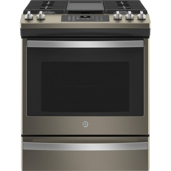 GE 30-inch Slide-in Gas Range with Convection Technology JGS760EPES
