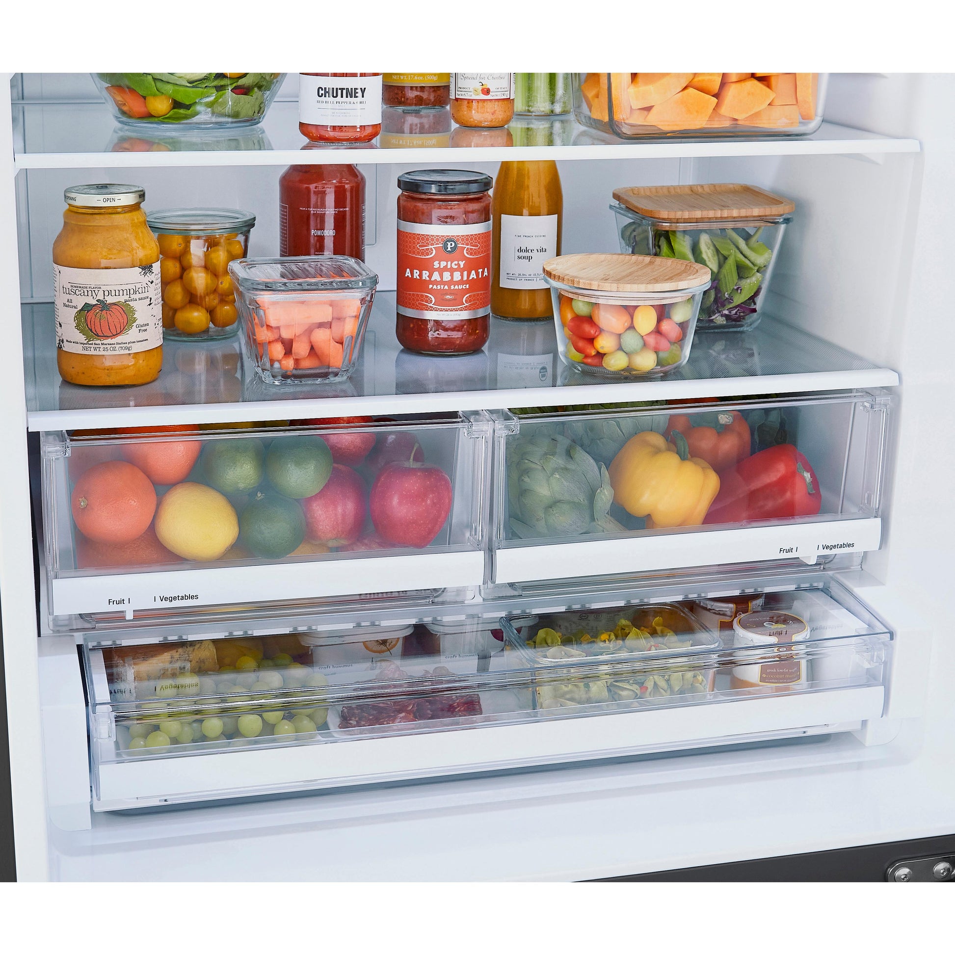 LG 33-inch, 26 cu. ft. Bottom Freezer Refrigerator with Door Cooling+ LRDCS2603D IMAGE 11