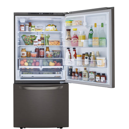 LG 33-inch, 26 cu. ft. Bottom Freezer Refrigerator with Door Cooling+ LRDCS2603D IMAGE 2