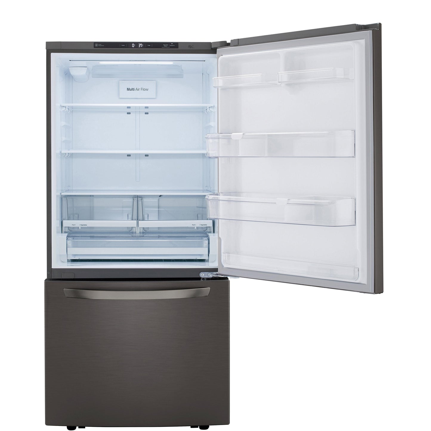 LG 33-inch, 26 cu. ft. Bottom Freezer Refrigerator with Door Cooling+ LRDCS2603D IMAGE 3