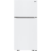 LG 30-inch, 20.2 cu.ft. Freestanding Top Freezer Refrigerator with Smart Diagnosis™ LTCS20020W IMAGE 1