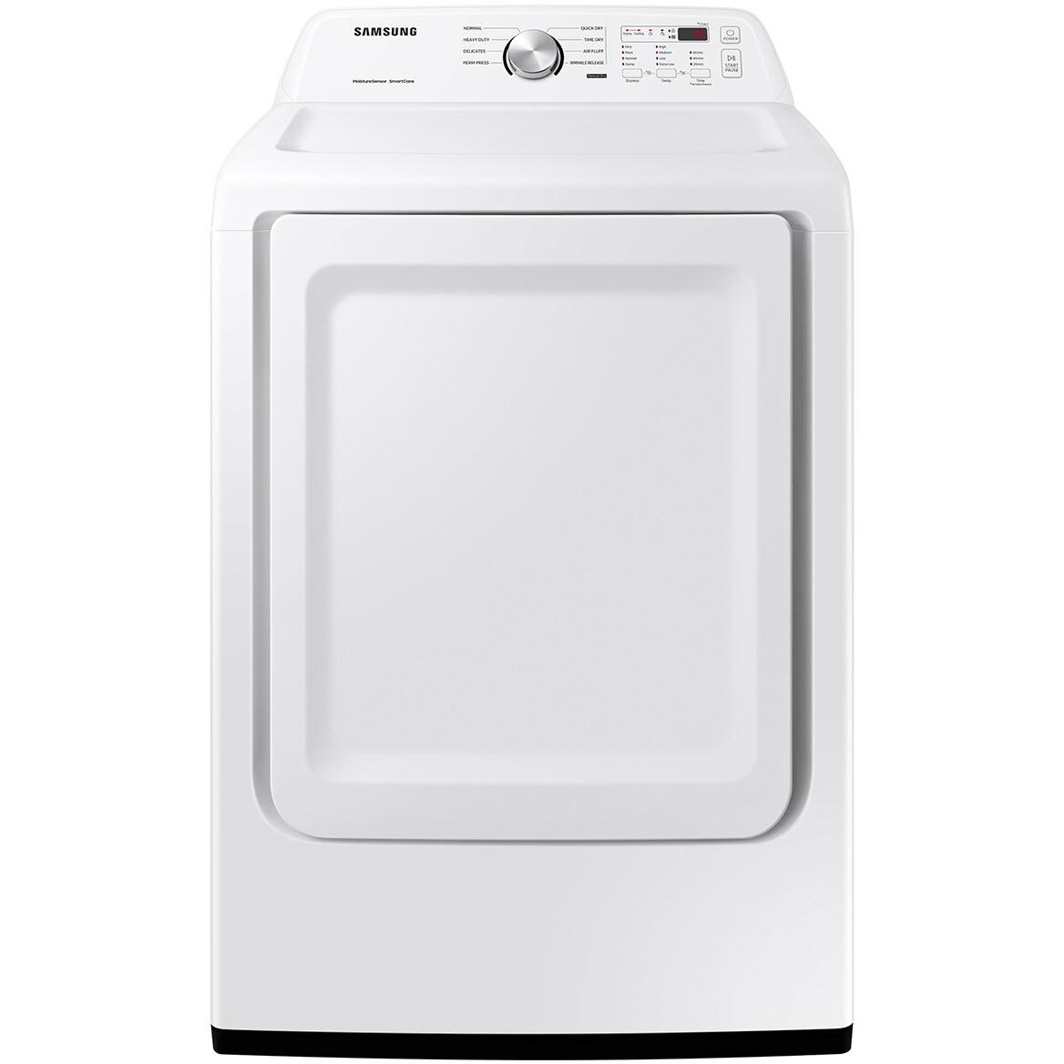  Samsung 7.2 cu.ft. Electric Dryer with Smart Care DVE45T3200W/A3 IMAGE 1