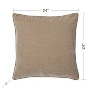 Dann Foley Lifestyle Mocha Taupe Chenille Pillow