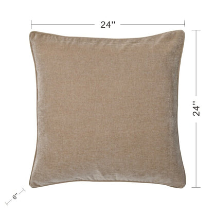 Dann Foley Lifestyle Mocha Taupe Chenille Pillow