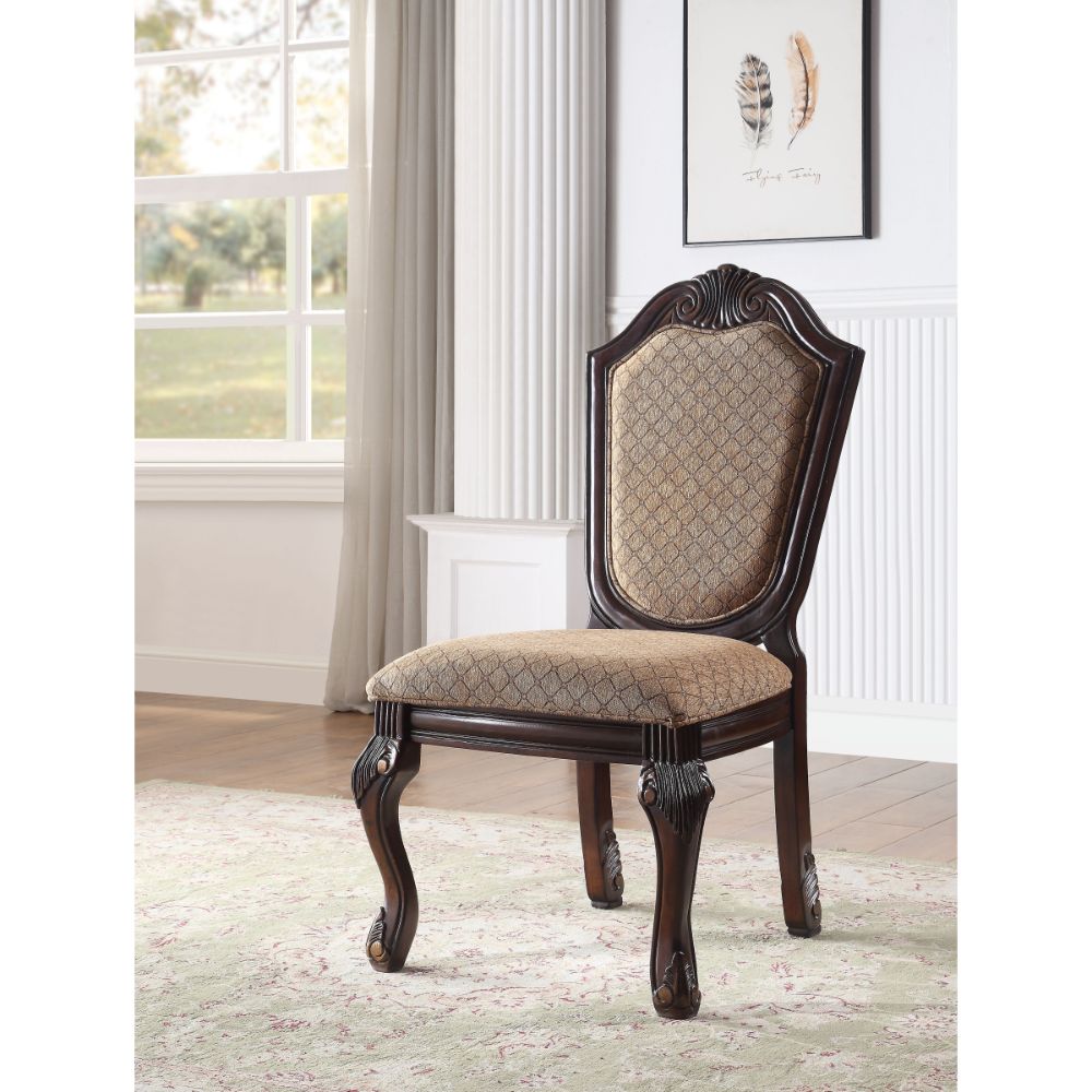 Silla auxiliar tapizada Chateau De Ville de 114 cm (juego de 2)