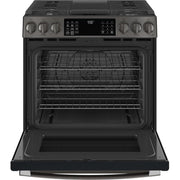 GE Profile 30-inch Slide-In Gas Range with No Preheat Air Fry PGS930BPTS IMAGE 2