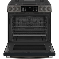 GE Profile 30-inch Slide-In Gas Range with No Preheat Air Fry PGS930BPTS IMAGE 2