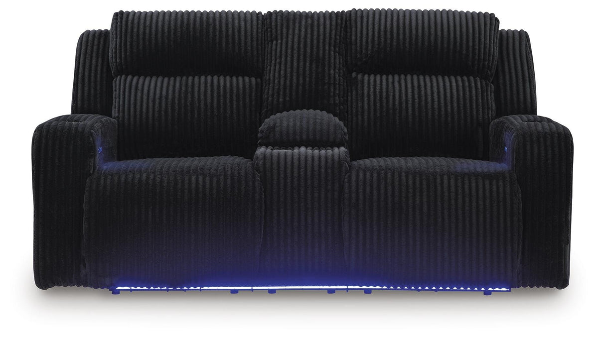 TwinBrooke PWR REC Loveseat/CON/ADJ HDRST