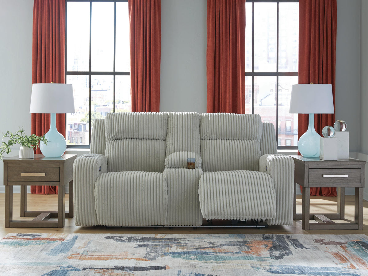 TwinBrooke Power Reclining Loveseat with Console