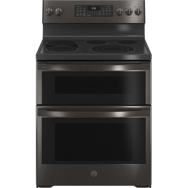GE Profile 30-inch Freestanding Electric Range with Wi-Fi Connectivity PB965BPTS