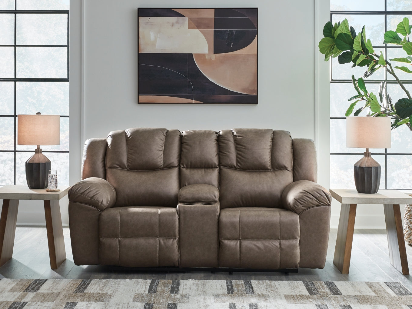 Knoxlee DBL Rec Loveseat w/Console
