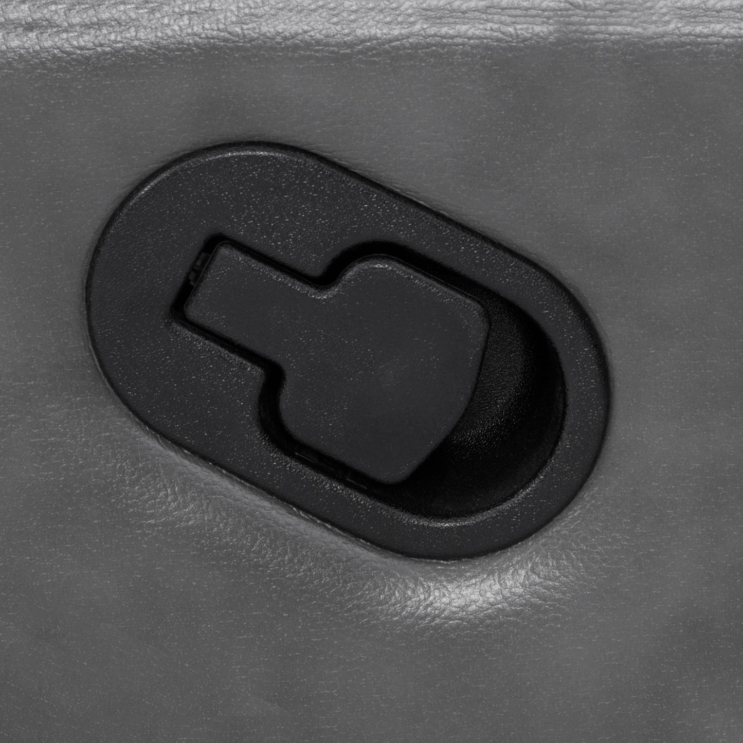 Sofá Conrad con brazos acolchados y tapizado, color gris