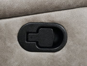 Greer Upholstered Motion Reclining Loveseat Brown