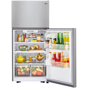  LG 30-inch, 20.2 cu.ft. Freestanding Top Freezer Refrigerator with Multi-Air Flow™ System LTCS20030S IMAGE 6