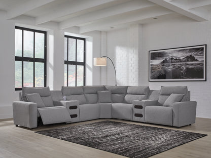 Modmax II 7-Piece Power Reclining Sectional with Audio Consoles