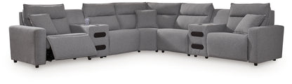 Modmax II 7-Piece Power Reclining Sectional with Audio Consoles