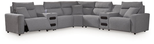 Modmax II 7-Piece Power Reclining Sectional with Audio Consoles